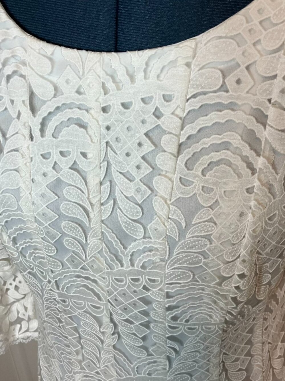 Rabbit Rabbit Rabbit Design NWT Ivory Lace Dress Size 6 - Picture 10 of 10